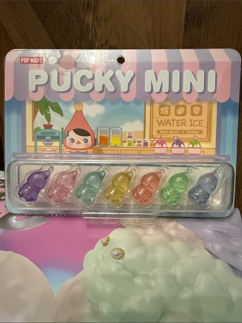 POP Mart - Pucky Mini Water Ice Beans Hang Card Set